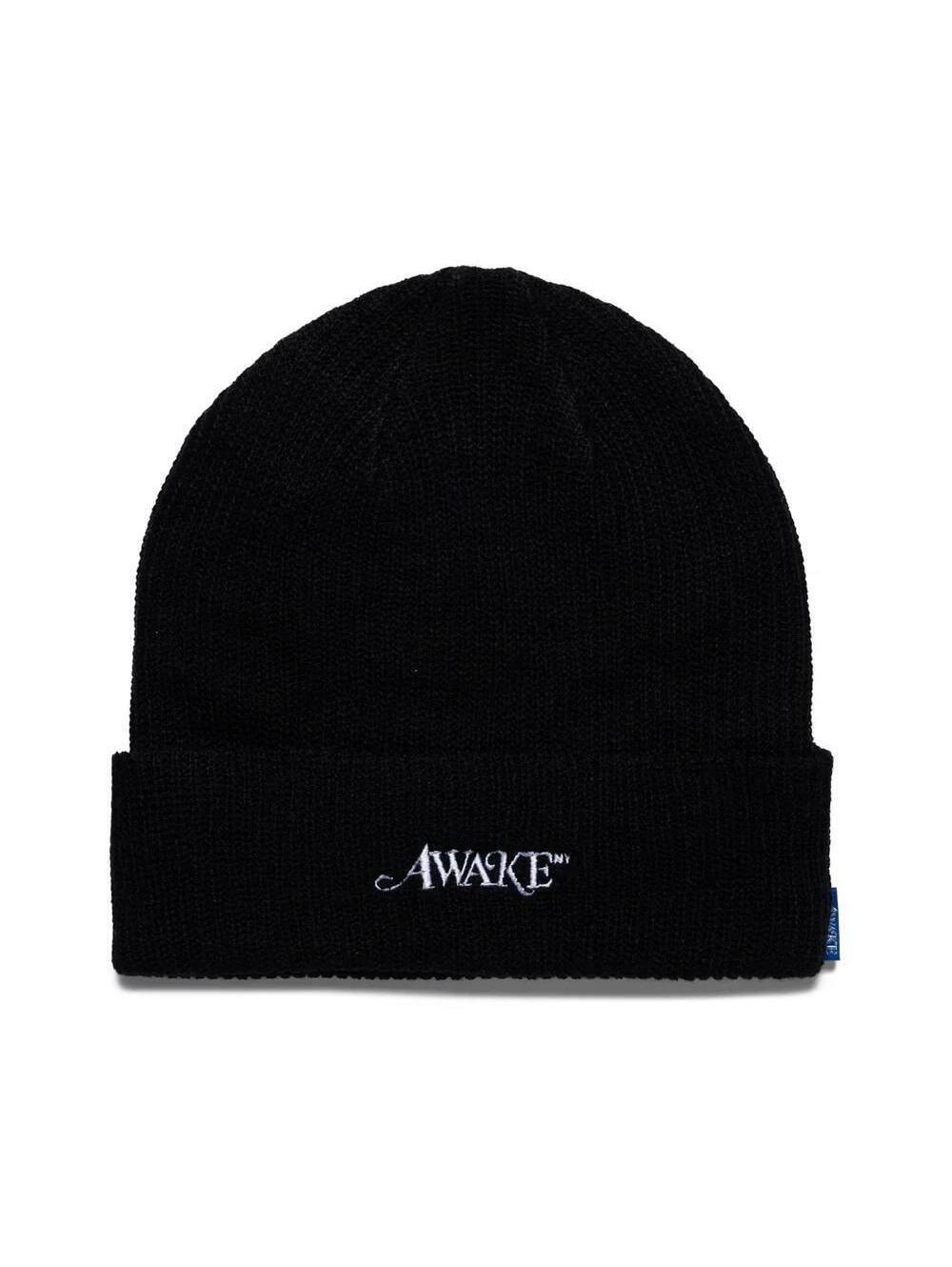 Awake Loose Gauge Beanie Black